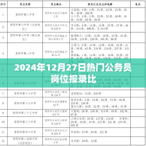 公务员岗位报录比趋势分析，最新热门岗位数据揭秘