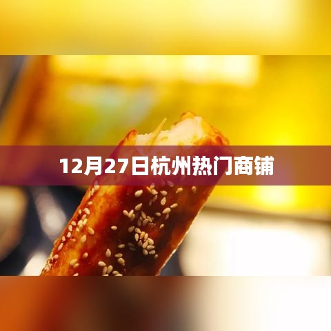 杭州热门商铺一览，12月27日最新动态