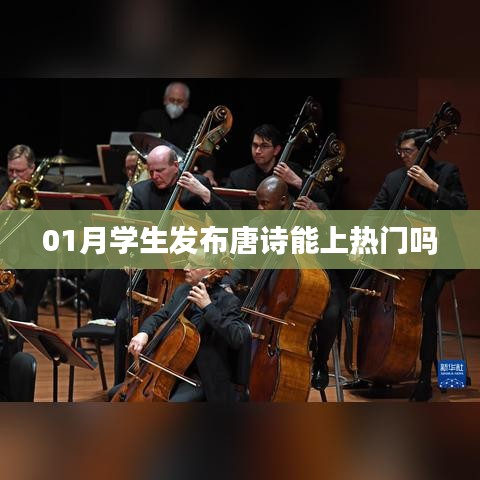 唐诗发布热点话题探讨，学生创作能否上热门？