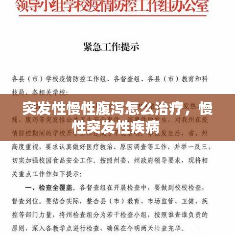 突发性慢性腹泻怎么治疗，慢性突发性疾病 