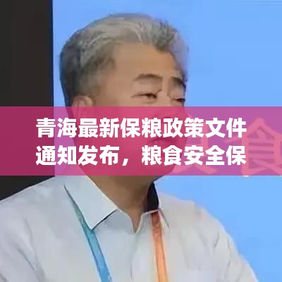 青海最新保粮政策文件通知发布，粮食安全保障措施全面升级！