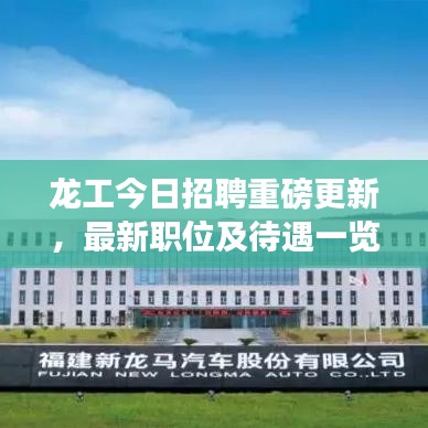 龙工今日招聘重磅更新，最新职位及待遇一览