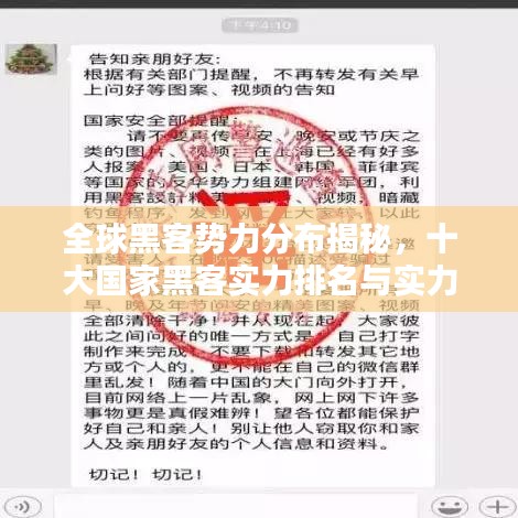 全球黑客势力分布揭秘，十大国家黑客实力排名与实力对比探究