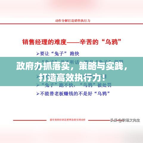 政府办抓落实，策略与实践，打造高效执行力！