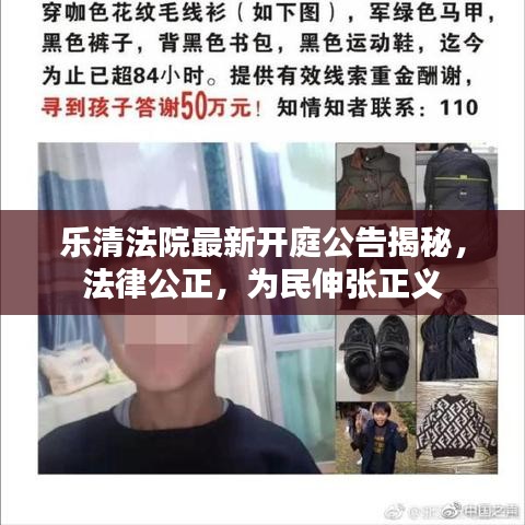 乐清法院最新开庭公告揭秘，法律公正，为民伸张正义