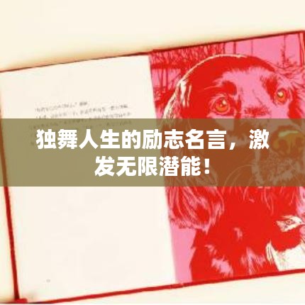 独舞人生的励志名言，激发无限潜能！