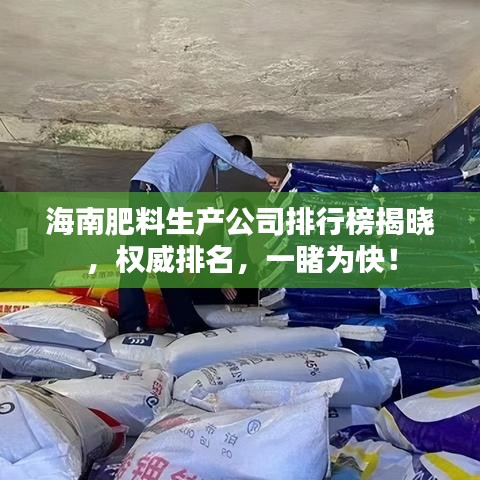 海南肥料生产公司排行榜揭晓，权威排名，一睹为快！