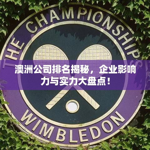 澳洲公司排名揭秘，企业影响力与实力大盘点！