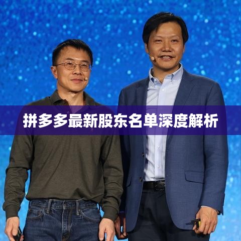 拼多多最新股东名单深度解析