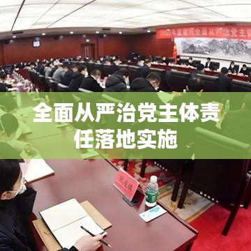 全面从严治党主体责任落地实施